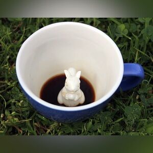 CREATURE CUPS Hidden Squirrel Cobalt Blue Coffee Cup Mug